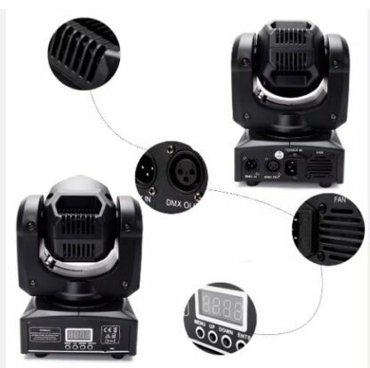 U`King 50W Moving Head Lights LED Spot - Afbeelding 3