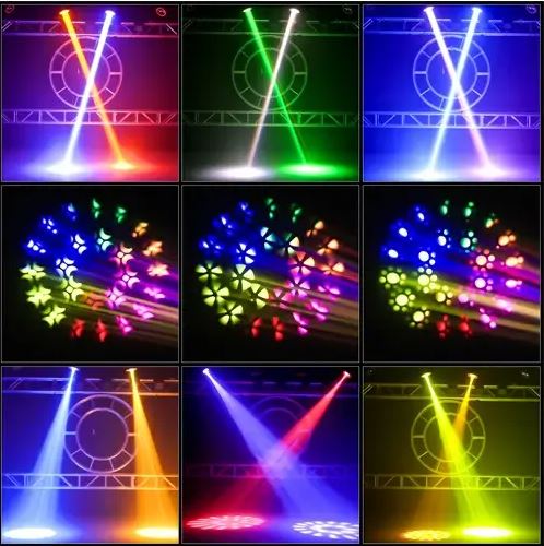 U`King Moving Head 230W Light 15 Gobos and 14 Colors Rainbow Effect - Afbeelding 5